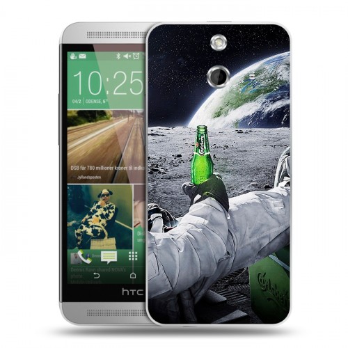 Дизайнерский пластиковый чехол для HTC One E8 Космонавт