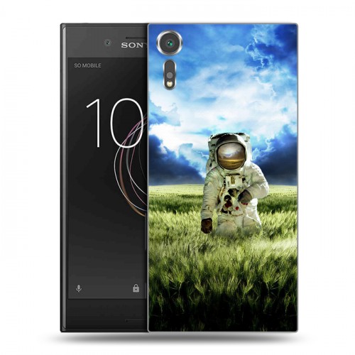 Дизайнерский пластиковый чехол для Sony Xperia XZs Космонавт