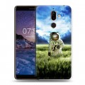 Дизайнерский пластиковый чехол для Nokia 7 Plus Космонавт