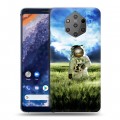 Дизайнерский силиконовый чехол для Nokia 9 PureView Космонавт