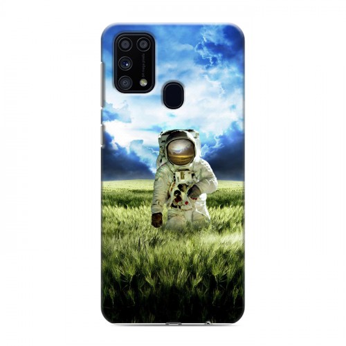 Дизайнерский силиконовый чехол для Samsung Galaxy M31 Космонавт