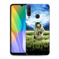 Дизайнерский пластиковый чехол для Huawei Y6p Космонавт