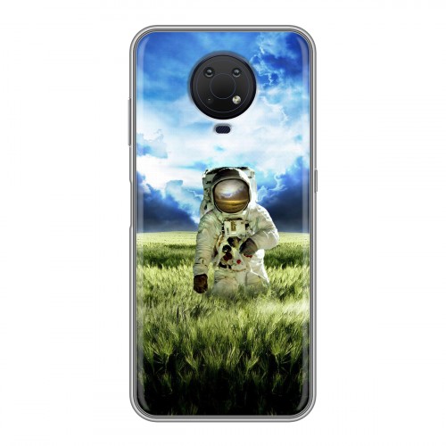 Дизайнерский силиконовый чехол для Nokia G10 Космонавт