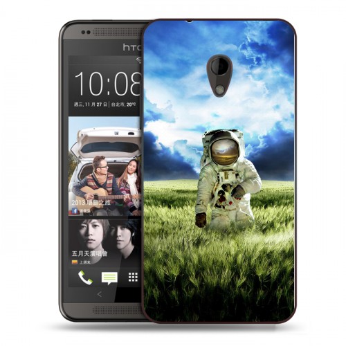 Дизайнерский пластиковый чехол для HTC Desire 700 Космонавт