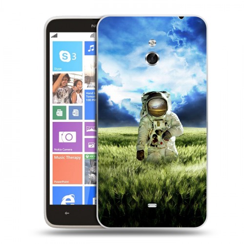 Дизайнерский пластиковый чехол для Nokia Lumia 1320 Космонавт