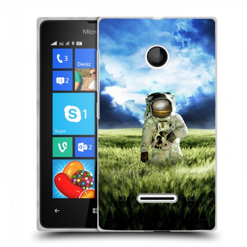 Дизайнерский пластиковый чехол для Microsoft Lumia 435 Космонавт