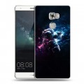 Дизайнерский пластиковый чехол для Huawei Mate S Космонавт