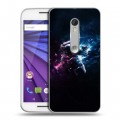 Дизайнерский пластиковый чехол для Lenovo Moto G Космонавт