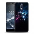 Дизайнерский пластиковый чехол для Nokia 5.1 Космонавт