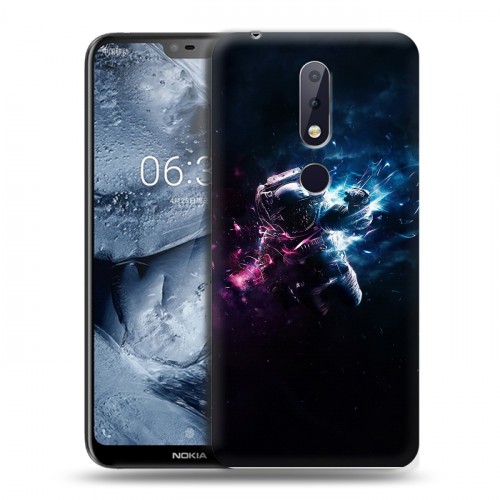 Дизайнерский пластиковый чехол для Nokia 6.1 Plus Космонавт