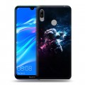 Дизайнерский пластиковый чехол для Huawei Y6 (2019) Космонавт