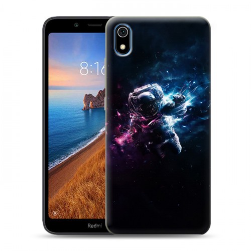 Дизайнерский силиконовый чехол для Xiaomi RedMi 7A Космонавт