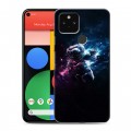 Дизайнерский пластиковый чехол для Google Pixel 5 Космонавт