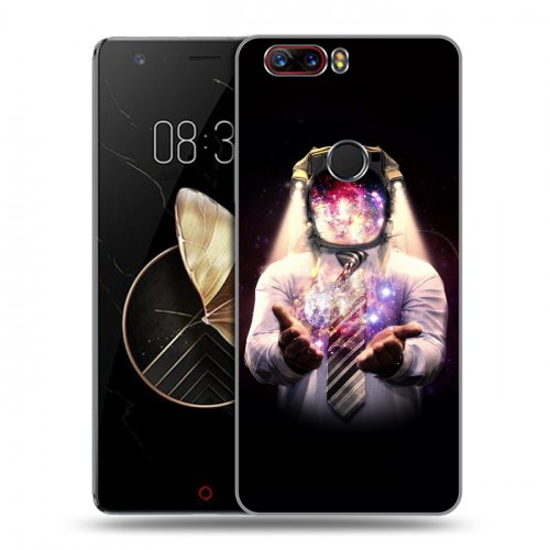 Дизайнерский пластиковый чехол для ZTE Nubia Z17 Космонавт