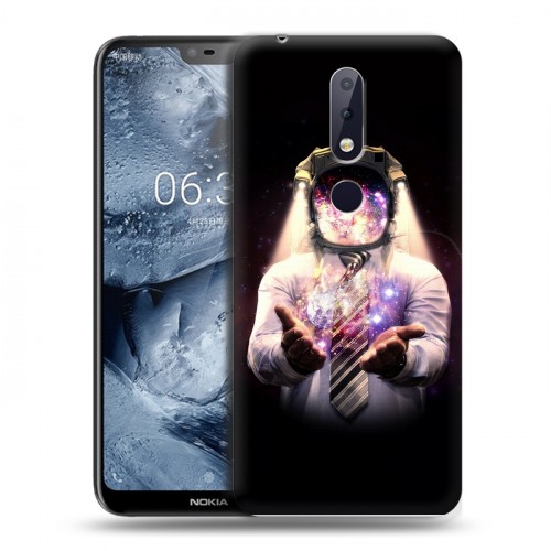 Дизайнерский пластиковый чехол для Nokia 6.1 Plus Космонавт