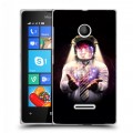 Дизайнерский пластиковый чехол для Microsoft Lumia 435 Космонавт