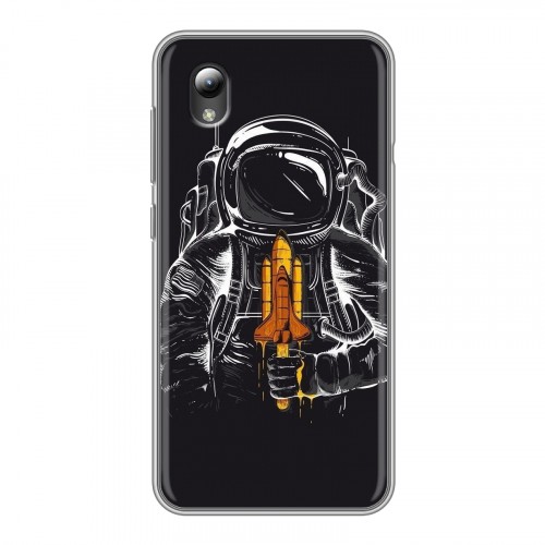 Дизайнерский силиконовый чехол для ZTE Blade A3 (2019) Космонавт