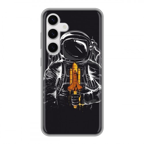 Дизайнерский пластиковый чехол для Samsung Galaxy S24 Космонавт