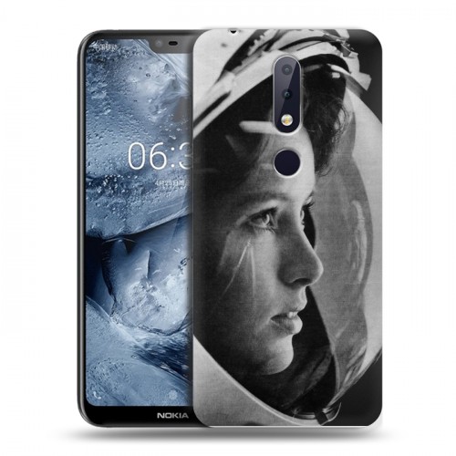 Дизайнерский силиконовый чехол для Nokia 6.1 Plus Космонавт