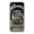 Дизайнерский силиконовый с усиленными углами чехол для Iphone 7 Космонавт