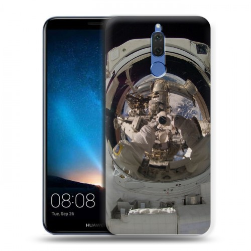 Дизайнерский силиконовый чехол для Huawei Nova 2i Космонавт