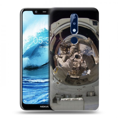 Дизайнерский пластиковый чехол для Nokia 5.1 Plus Космонавт