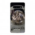 Дизайнерский силиконовый чехол для Samsung Galaxy S10 Космонавт