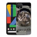 Дизайнерский пластиковый чехол для Google Pixel 4 Космонавт