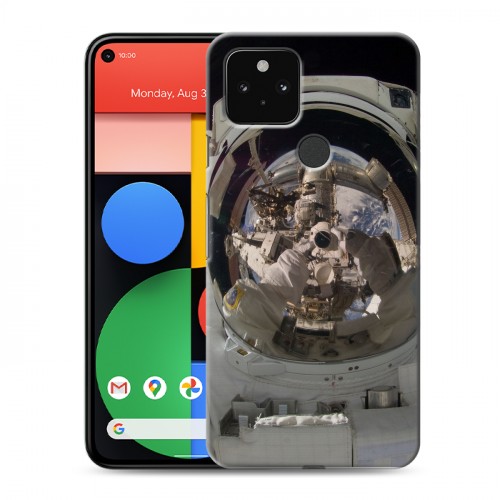 Дизайнерский пластиковый чехол для Google Pixel 5 Космонавт