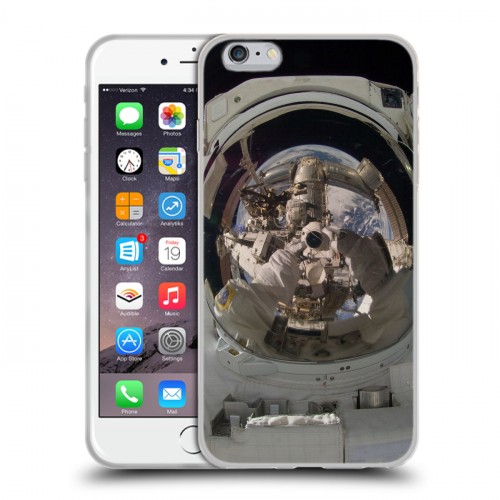 Дизайнерский силиконовый чехол для Iphone 6 Plus/6s Plus Космонавт