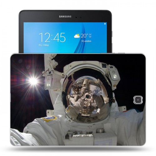Дизайнерский силиконовый чехол для Samsung Galaxy Tab A 9.7 Космонавт
