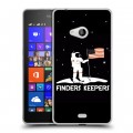 Дизайнерский пластиковый чехол для Microsoft Lumia 540 Космонавт