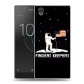 Дизайнерский пластиковый чехол для Sony Xperia L1 Космонавт