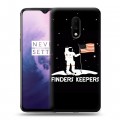 Дизайнерский пластиковый чехол для OnePlus 7 Космонавт