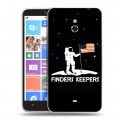 Дизайнерский пластиковый чехол для Nokia Lumia 1320 Космонавт