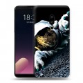 Дизайнерский пластиковый чехол для Meizu 15 Plus Космонавт