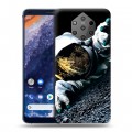 Дизайнерский силиконовый чехол для Nokia 9 PureView Космонавт