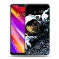 Дизайнерский пластиковый чехол для LG G8 ThinQ Космонавт