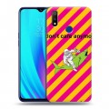 Дизайнерский пластиковый чехол для Realme 3 Pro Космонавт