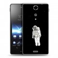 Дизайнерский пластиковый чехол для Sony Xperia TX Космонавт