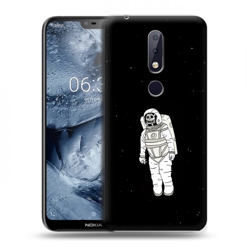 Дизайнерский силиконовый чехол для Nokia 6.1 Plus Космонавт