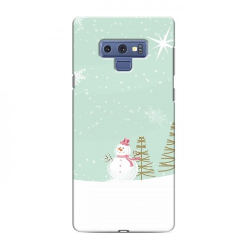 Дизайнерский силиконовый чехол для Samsung Galaxy Note 9 Снеговики