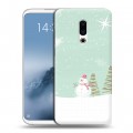 Дизайнерский силиконовый чехол для Meizu 16th Plus Снеговики