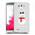 Дизайнерский пластиковый чехол для LG G3 (Dual-LTE) Снеговики