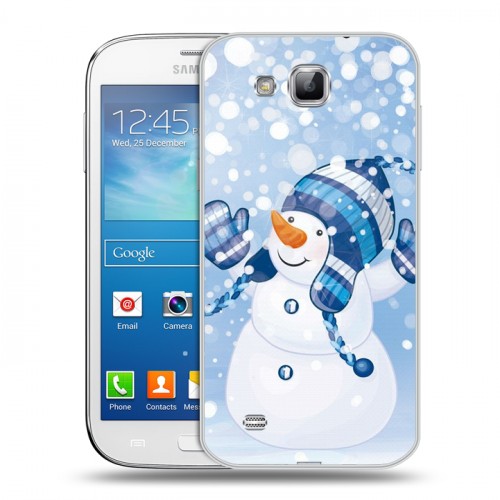Дизайнерский пластиковый чехол для Samsung Galaxy Premier Снеговики