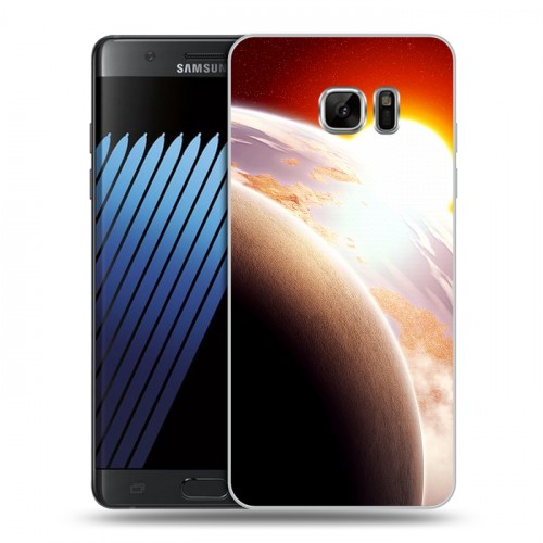 Дизайнерский пластиковый чехол для Samsung Galaxy Note 7 Солнце