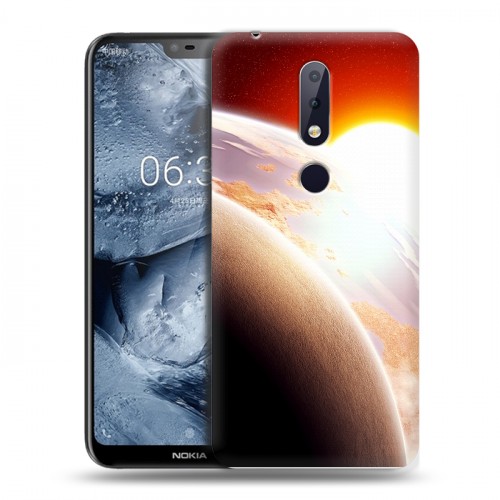 Дизайнерский пластиковый чехол для Nokia 6.1 Plus Солнце