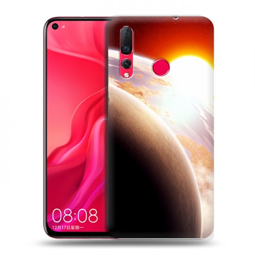 Дизайнерский пластиковый чехол для Huawei Nova 4 Солнце