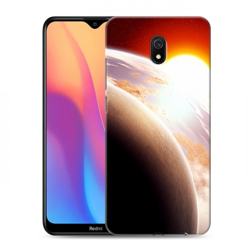 Дизайнерский силиконовый с усиленными углами чехол для Xiaomi RedMi 8A Солнце