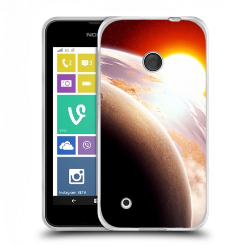 Дизайнерский пластиковый чехол для Nokia Lumia 530 Солнце